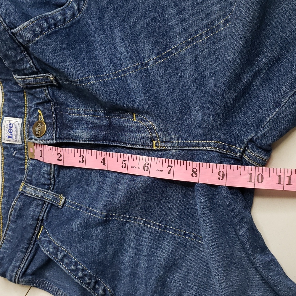 Lee Carpenter Slim Straight Cargo Cotton Pants Size 4 Y2K Retro Medium Wash Blue - Picture 10 of 16